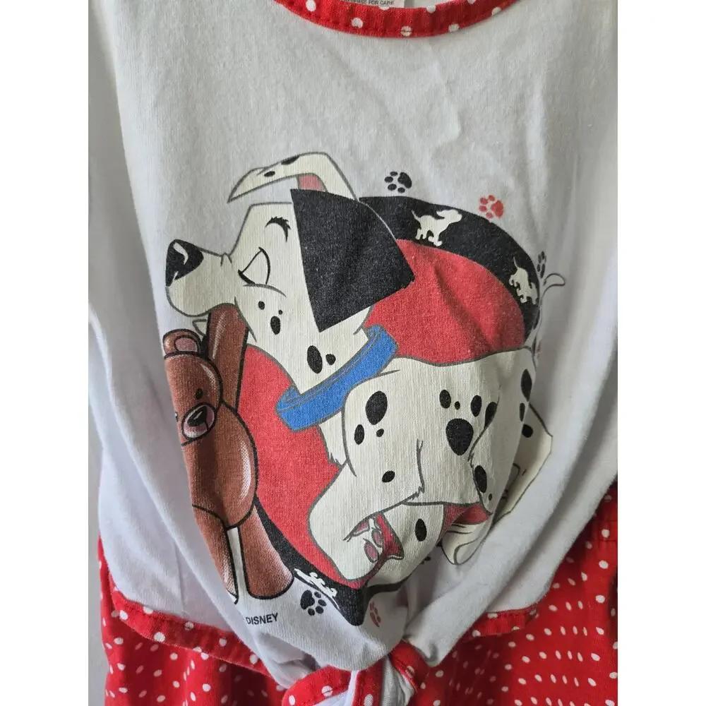 Vintage 101 Dalmatians Shirt & Shorts Polka Dot Set Size Girls Size 5/6